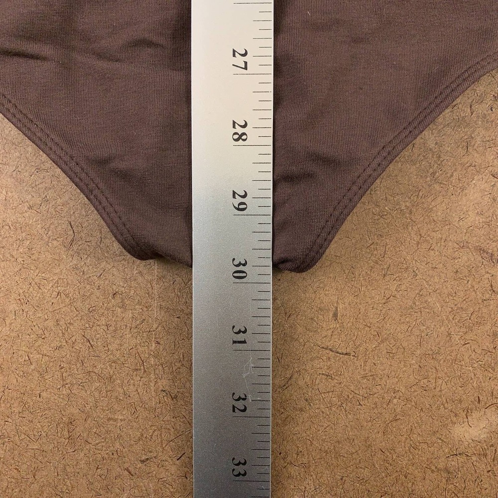 Old Navy Womens Bodysuit Brown Long Sleeve Round Neck Plus 2XL Snaps New - Picture 7 of 9